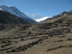 79. Scenery above Manang, Day 5, The Annapurna Circuit