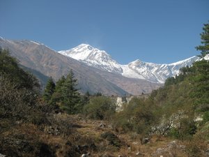 141. The Dhaulagiri range between Larjung and Ghasa, Day 8, The Annapurna Circuit
