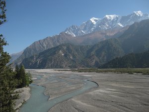 132. Scenery between Larjung and Ghasa, Day 8, The Annapurna Circuit