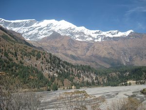134. The Dhaulagiri Range between Larjung and Ghasa, Day 8, The Annapurna Circuit