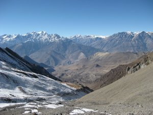 105. Descending from Thorung La Pass, Day 6, The Annapurna Circuit