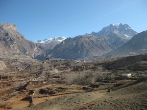 112. Looking back towards Muktinath and teh Thorung La pass, Day 7, The Annapurna Circuit