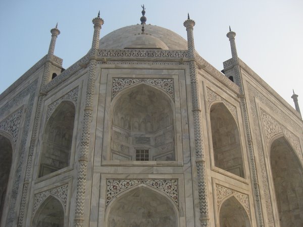39. The beautiful marblework of the Taj Mahal, Agra