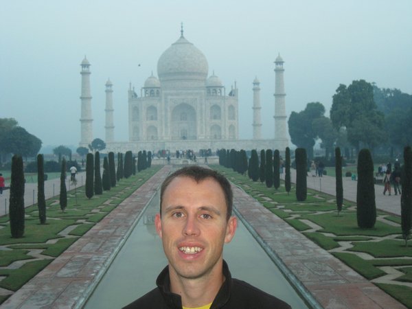 32. Stood in front of the Taj Mahal, Agra