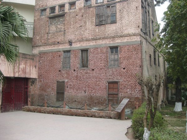 16. Bullet marks in Jallianwala Bagh from the 1919 massacre, Amritsar