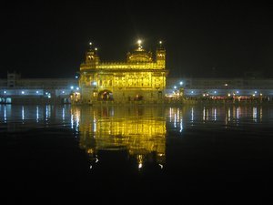 32. The Golden Temple at night, Amritsar