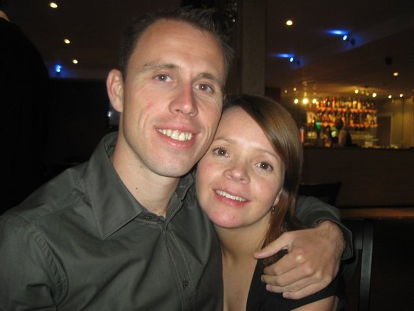 51. Me and Rebecca at the Christmas meal, Prudhoe