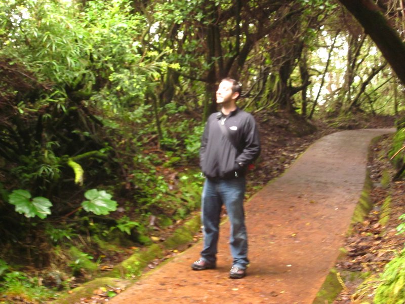 Me posing as a jungle trail
