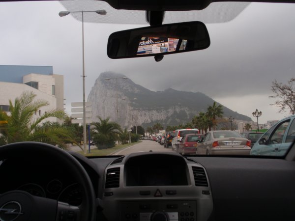 Driving up to Gibraltar