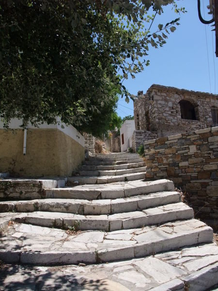 Marble pathway in Apeiranthos