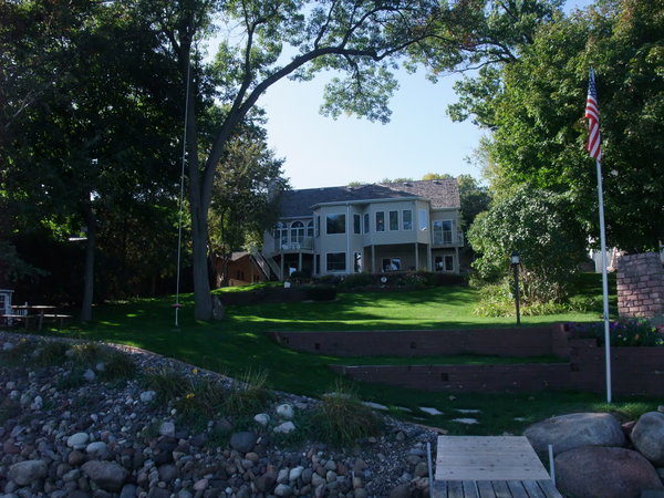 Rollie and Murt's house on the shore of Lake Owasso