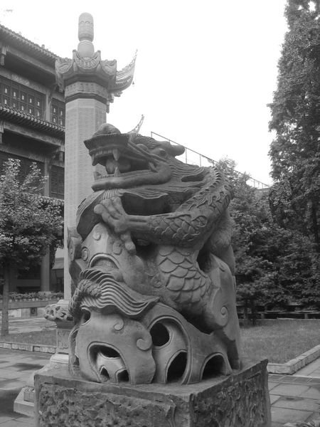 Statues at the Wenshu Temple