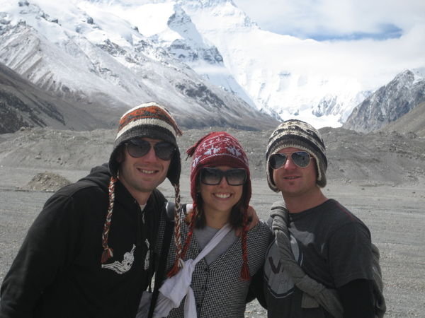 The three amigos after our 4km hike to the next base camp