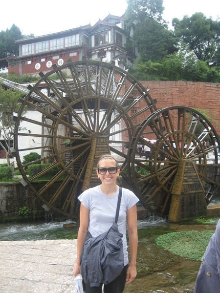 The water wheel in the center of old town Lijiang