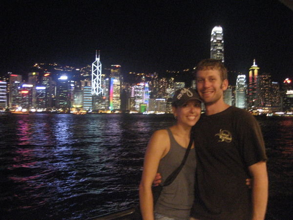 Jeff and I with the Hong Kong scenery