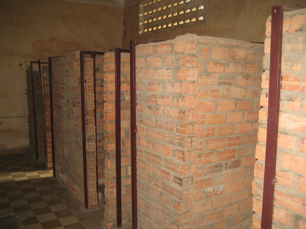 Jail cells at S-21 prison