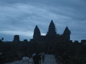 Angkor Wat just before sunrise