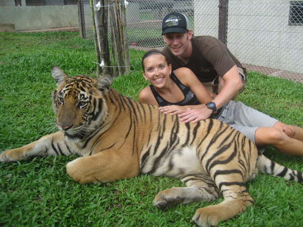 Jeff and I with tiger