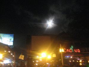 Under the full moon light