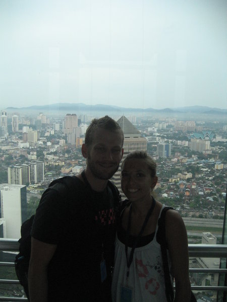 Jeff and I at the skybridge of the Petronas Towers