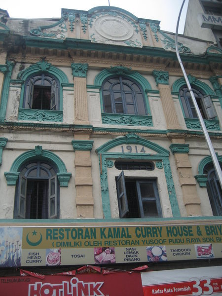 Old buildings in Little India in KL