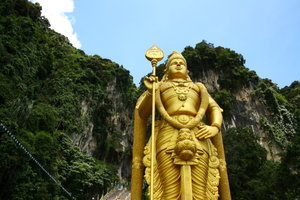 Giant God of War in front of the Batu Caves