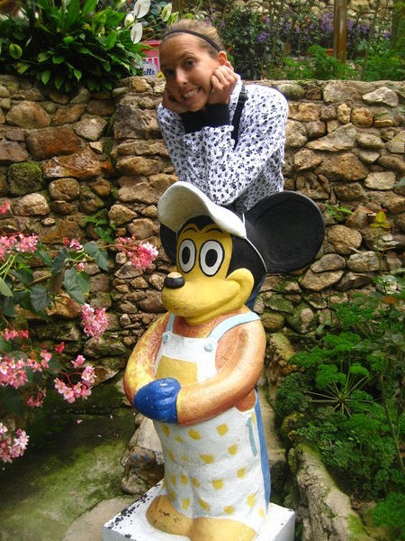 Me with Mickey at the Rose Garden
