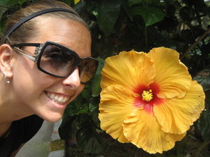 Me and a big flower