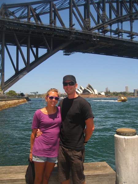 Jeff and I with views of the Sydney Harbour