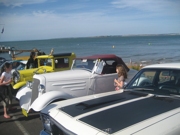 Classic car show on Phillip Island