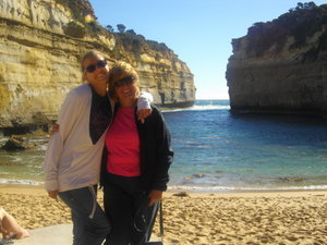 Me and mom on the Great Ocean Rd