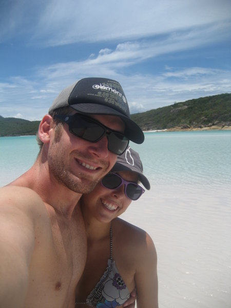 Jeff and I at Whitehaven beach