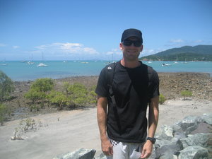 Jeff near the boat dock in Airlie Beach
