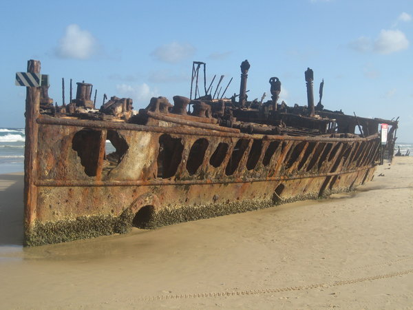 The shipwreck was pretty cool