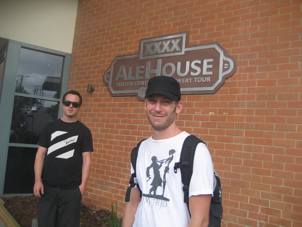 Chris and Jeff in front of the brewery