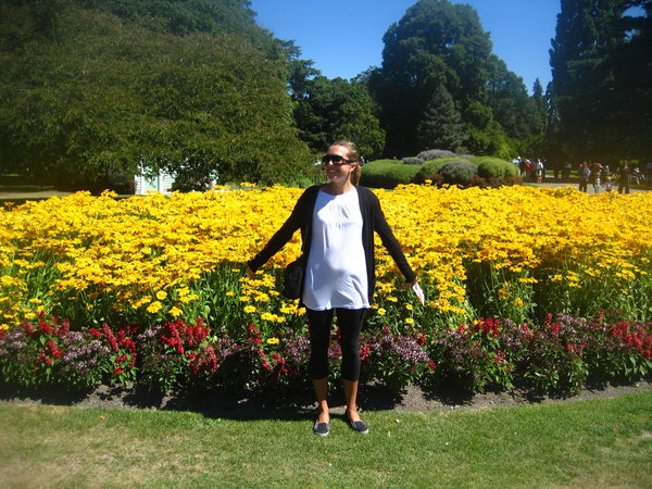 Me in the botanical gardens