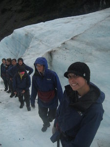Hiking the glacier