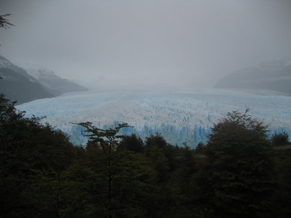 Our first views of Perito Moreno glacier