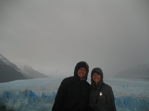 Jeff and I with the glacier
