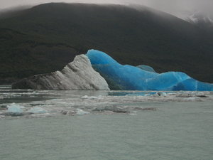 The beautiful blue iceberg