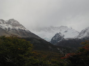 The views of Piedro Blanco glacier from the lookout point