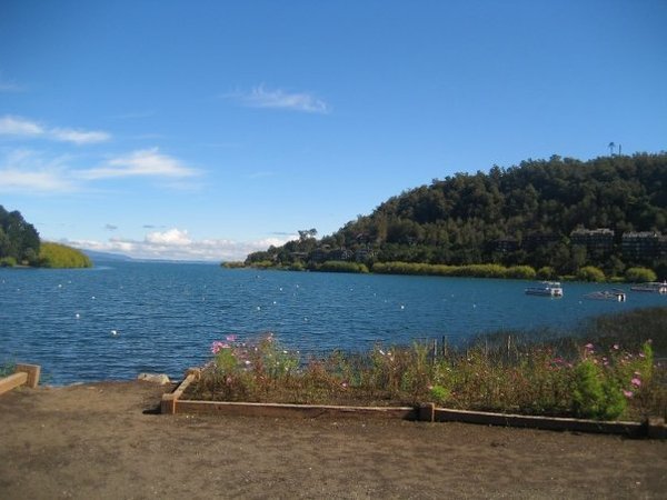 The beautiful Lake Villarica in Pucon