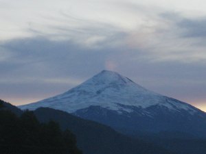 View of volcanoe from the hotsprings