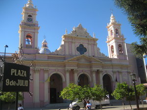 Iglesia Cathedral in the main square in Salta