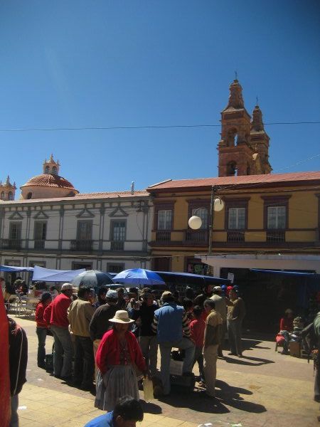 The main square in Potosi