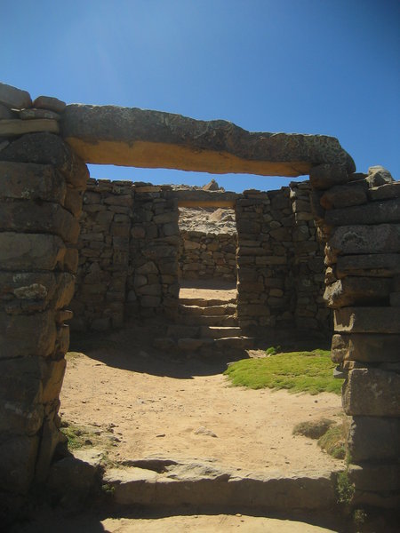 The ruins of Chicana on Isla del Sol