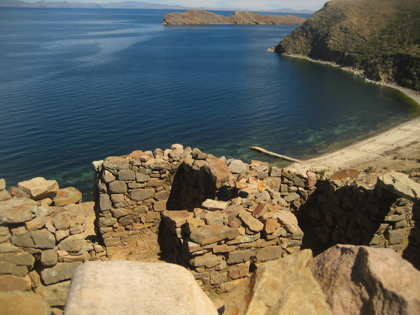Looking at the lake from the ruins