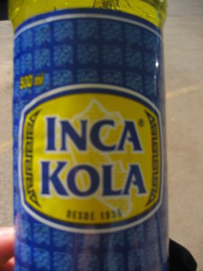 The bubble guminess of Inca Kola