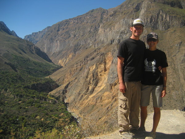 Jeff and I with the canyon