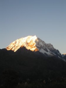 Salkantay Mountain in the morning